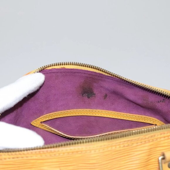 LOUIS VUITTON Epi Alma Hand Bag Yellow LV - Picture 15 of 15